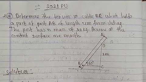 Friction numerical 2021PU | Applied mechanics-I BE Civil Engineering first semester new course