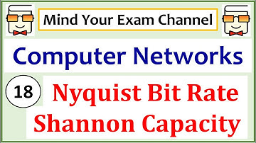 Nyquist Bit Rate & Shannon Capacity | Signal-to-Noise Ratio | Computer Networks Course | Lecture 18