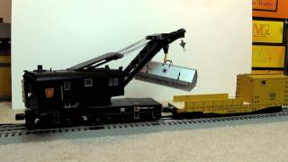 Lionel 6-19899 PRR TMCC Crane & 6-29814 Boom Car with Crane Sounds kgtrains