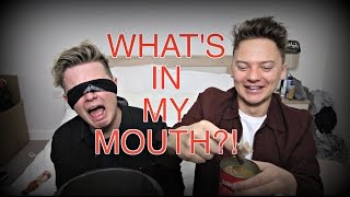 WHATS IN MY MOUTH CHALLENGE | ft. CONOR MAYNARD