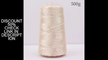 150 Colour 3500M /500g Summer ice silk yarn special 3MM Sequin yarn DIY hand woven Rag doll knitting