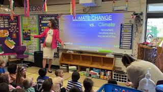 CBS News meteorologist visits Lawton Elementary