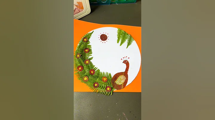 Magical Leaf Peacock Art | Nature-Inspired DIY #diy #artandcraft #art #craft #craftideas #diyideas