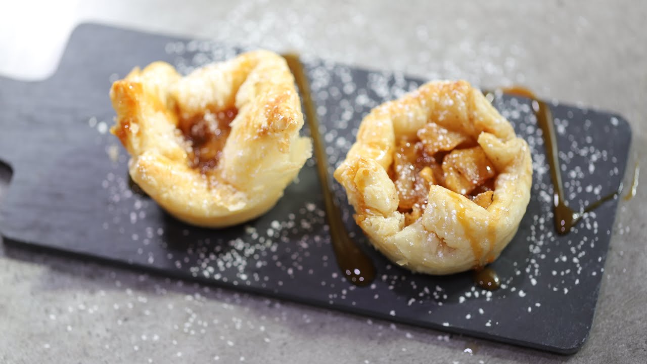اسرع واسهل حلو اكواب التفاح   Apple pie cups