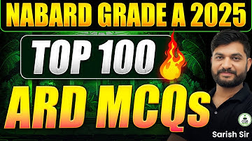 NABARD Grade A 2025 | TOP 100 ARD MCQs| Brahmastra Series MCQs for NABARD Grade A | ARD MCQs