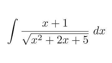 Integral of (x+1)/sqrt(x^2+2x+5) (substitution)