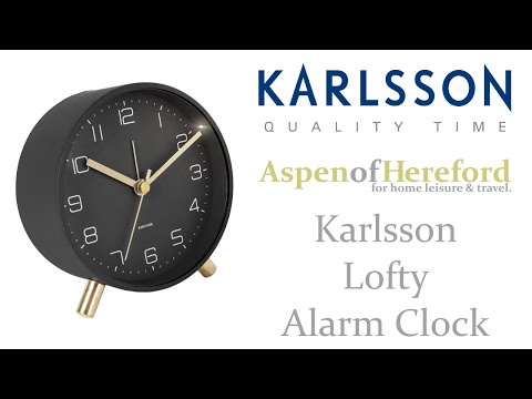 Karlsson Lofty Metal Alarm Clock - Aspen of Hereford