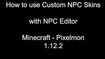 How to Create/Use Custom NPC Skins Pixelmon 1.12.2(OLD)