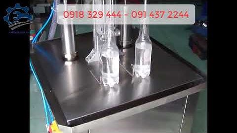 Máy chiết 2 vòi bán tự động - Máy chiết rót mỹ phẩm, máy chiết rót bán tự động