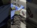 Pull waist with single needle machine