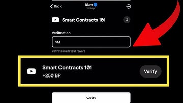 Blum Smart Contracts 101 || 18 November Blum video code Smart Contracts 101