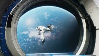astronaut jumps