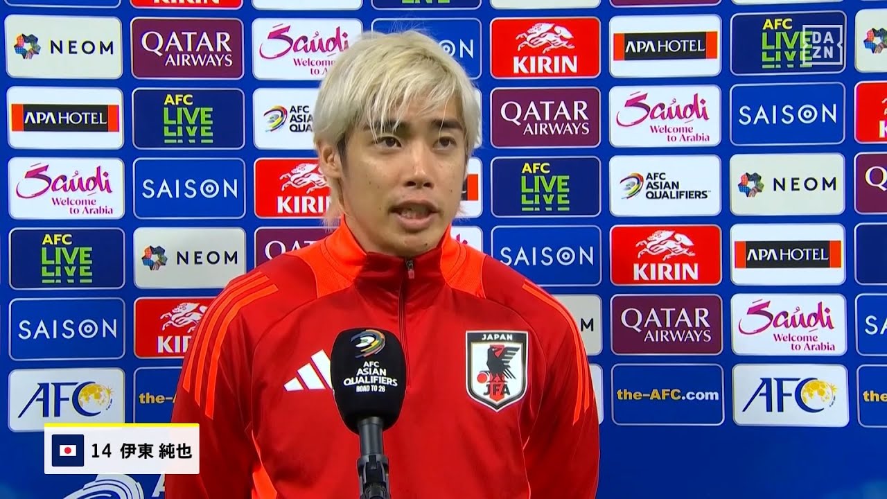 伊東純也｜試合後インタビュー】「狙い通りのセットプレーができた 