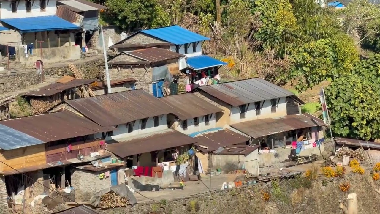 Mountain seen from Sikles, Madi Rural Municipality, Kaski