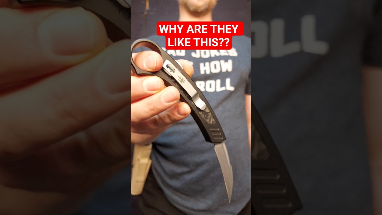 Why are KARAMBITS left handed? Tac Knives Kruella