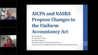 Dr. Stevens, CPA discusses The AICPA’s Proposed CPA Competency Based Experience Pathway.