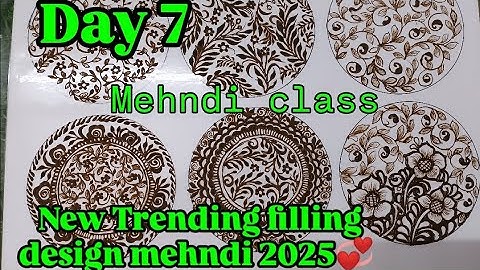 Day/7 step by step tutorial trending new leaf 🌿 design#mehndiclass #mehndicourse #mehndi