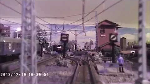 Führerstandsmitfahrt auf der Modellbahnanlage - Juni 2018