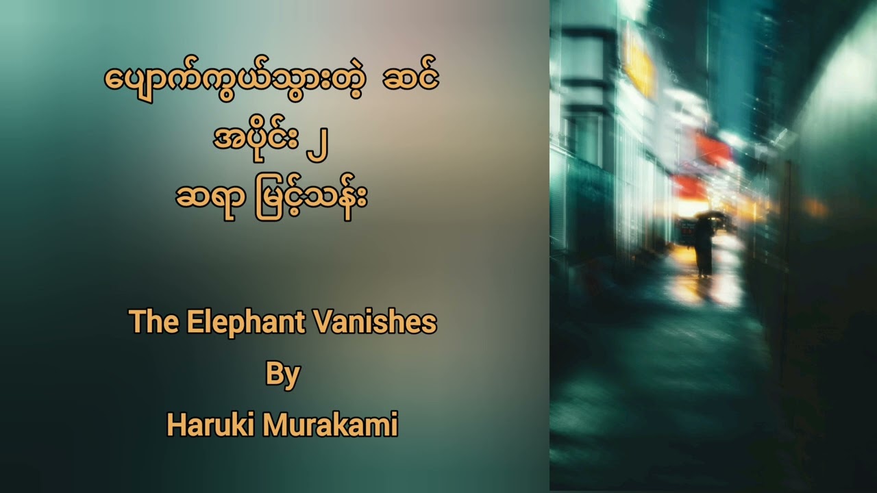 Final | The Elephant Vanishes 