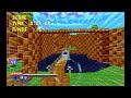 I speedrun as "Modern Sonic" in GreenFlower zone in 13 seconds (SRB2 record attack)