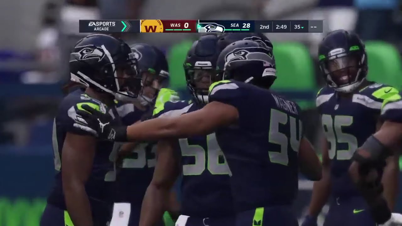 Madden 21 Seattle Seahawks vs Washington Commanders