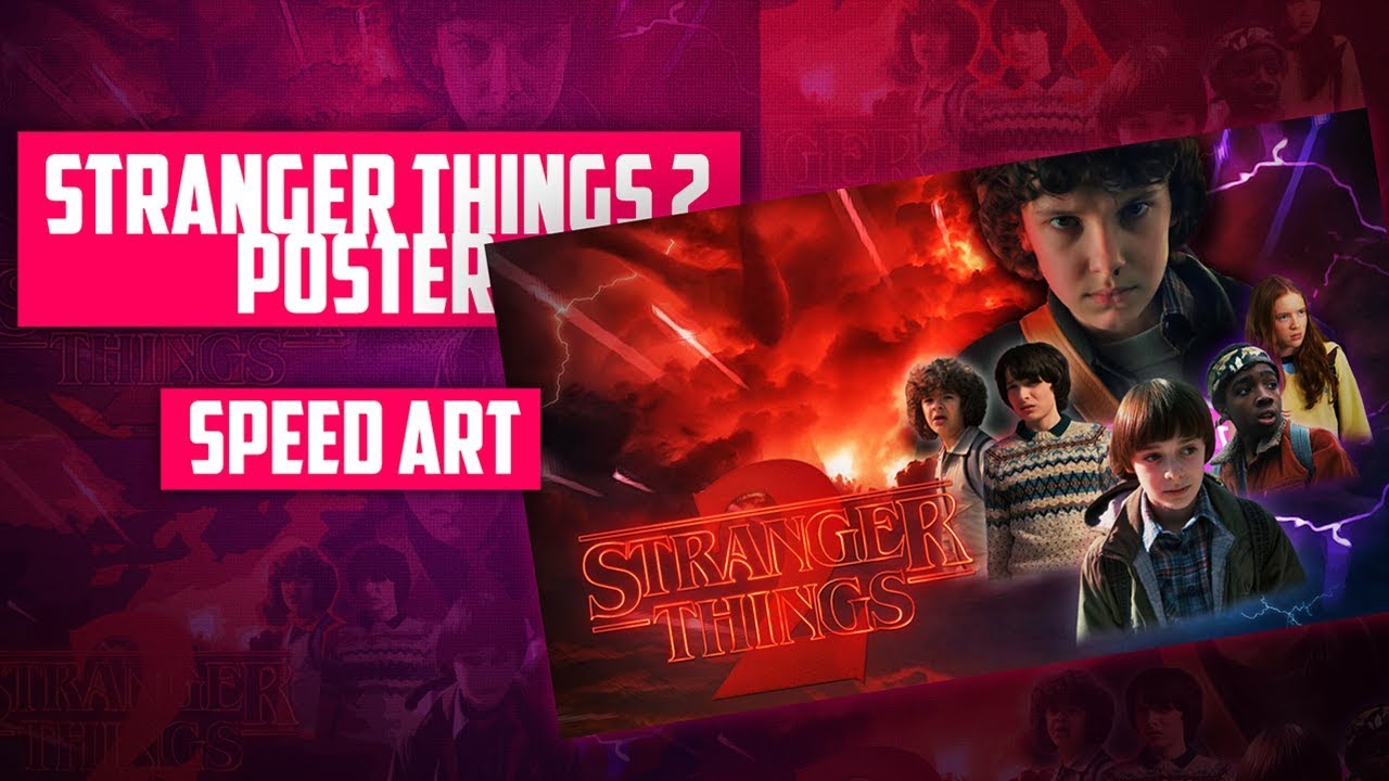 Creating a Netflix Stranger Things 2 Poster with Photoshop - Speed art Photoshop cs6