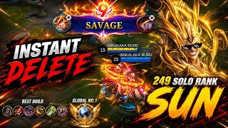 SUN SAVAGE IN 249 STARS SOLO RANK GAME !!.NO CUT GAMEPLAY!! screenshot 1