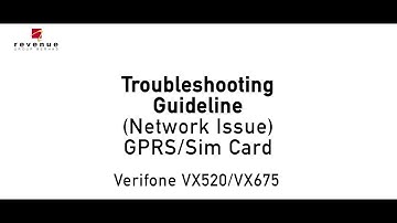 Troubleshooting Guideline (Network Issue) Verifone