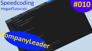 Speedcoding: Company leader #10
