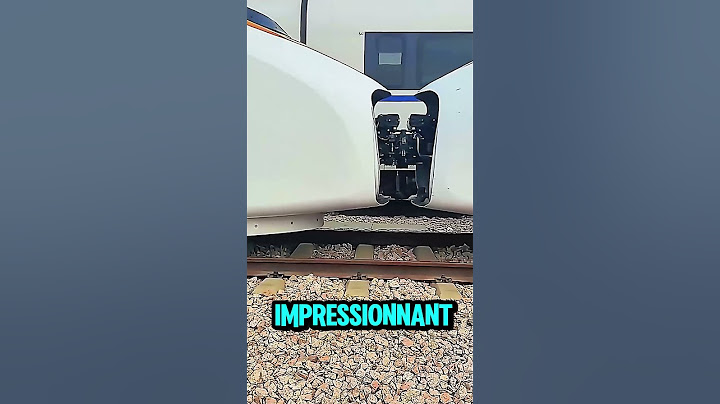 Voici comment les wagons d’un TGV sont raccordés ! #TGV #Train #CheminDeFer #Technologie !