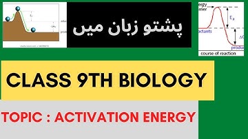 Activation energy | Class 9th biology in pashto | Home of biology