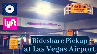 How to access the Rideshare (Uber/Lyft) Pickup at Las Vegas Airport! Terminal 1 *UPDATE* NOW LEVEL 2