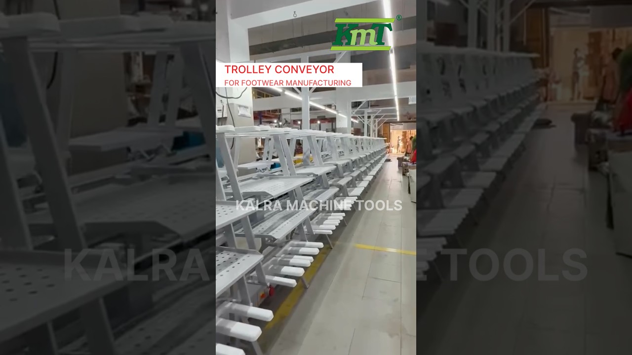Trolley Conveyor for footwear👞 manufacturing.  By 