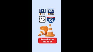 Dallas and Collin County tollway ramp closures