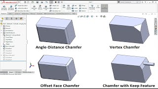Celebrity Mastering solidworks | All about solidworks chamfer types [EXPLAINED] Profile