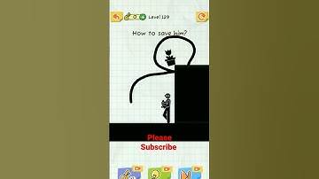 Draw 2 Save 😂 ! Can I Save Him 🤣Level 129 #puzzlegames #puzzle #shorts