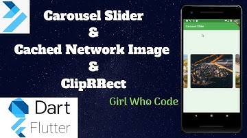 CarouselSlider | CachedNetworkImage | ClipRRect - Flutter