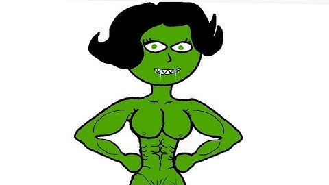 Gwen Stacy transforms into she-hulk | #flipaclip #viralvideo