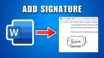 How To Add A Signature To A Document In Microsoft Word 2025