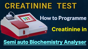 How to Program Creatinine In Agappe Mispa viva biochemistry analyser