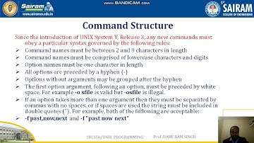 Lecture Video 1_ 18CS56_ Module1_ General Features of Unix Command_ Hare Ram Singh