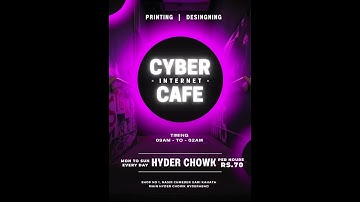 Cyber Internet Cafe Video Editing Canva