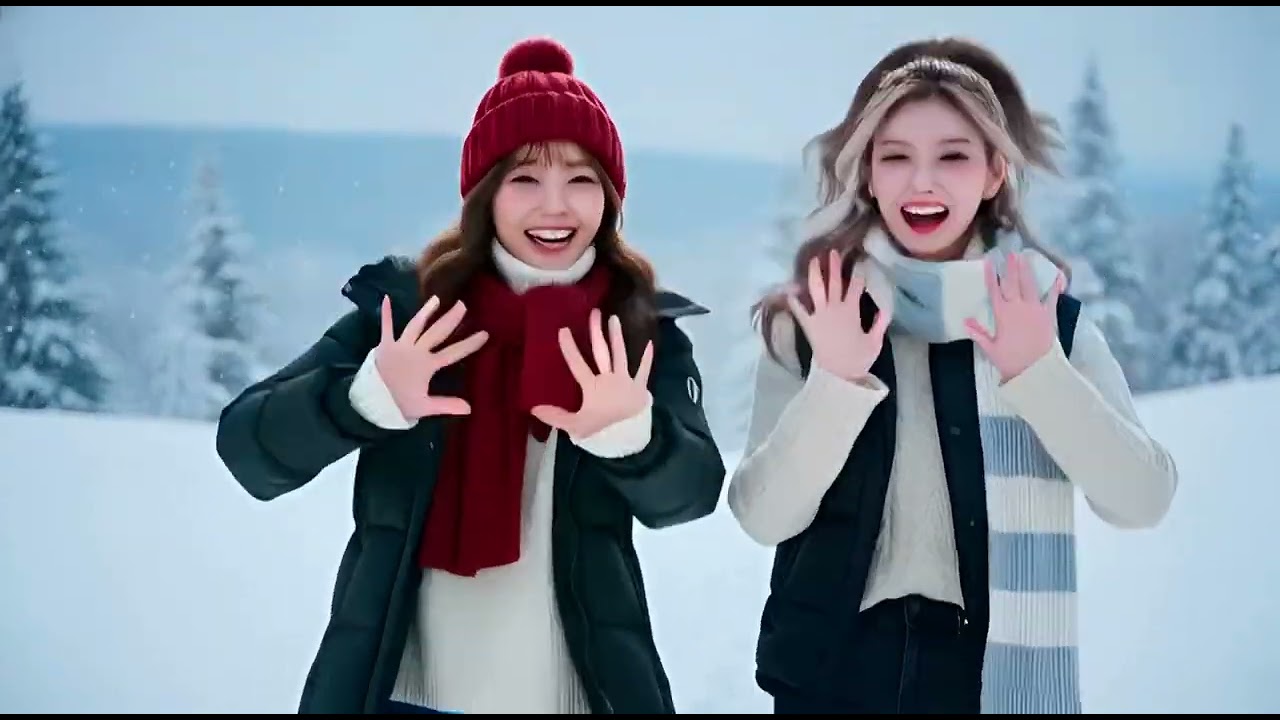 Fluffy Snow / Kpop風AIミュージックビデオ