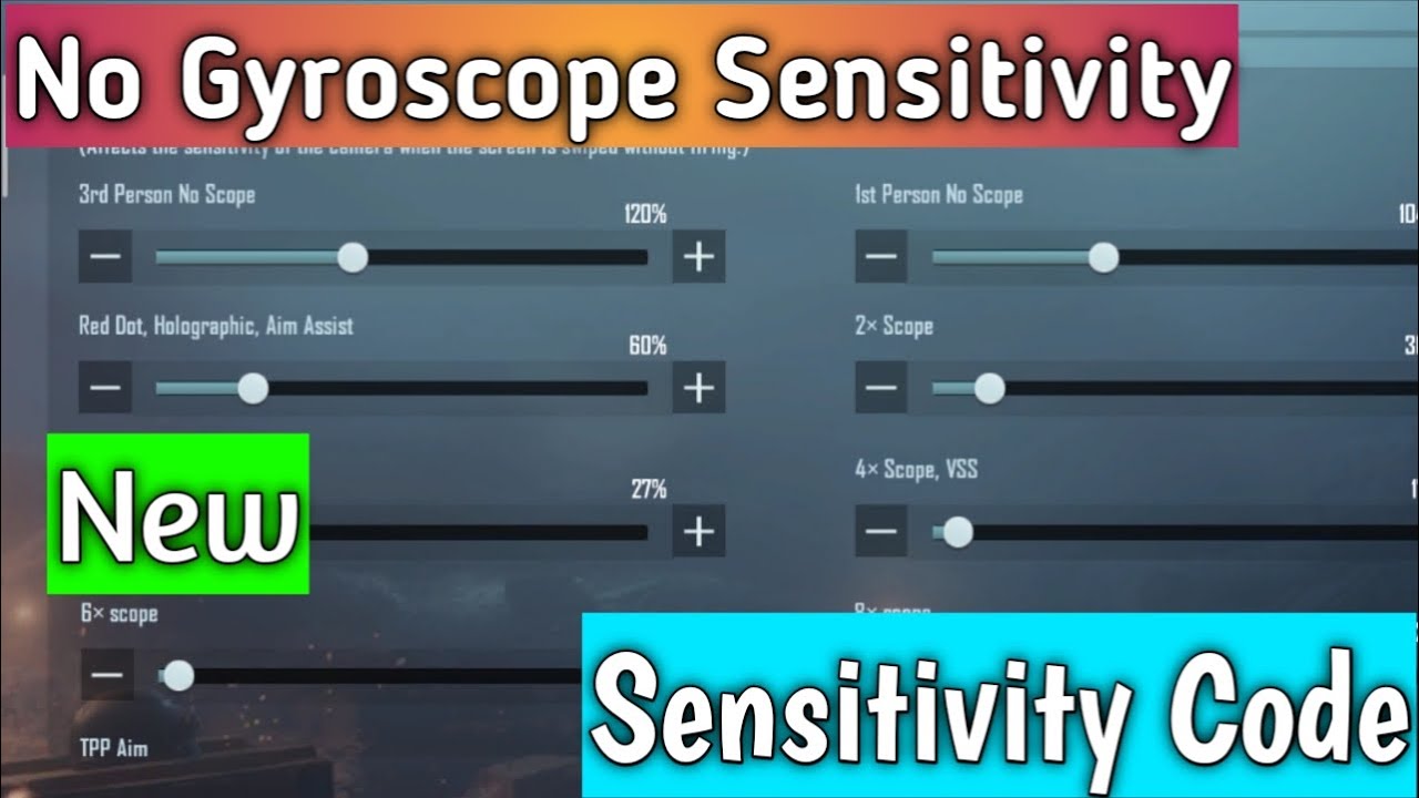New Best Non Gyro Sensitivity For Android 2021 Non Gyro Sensitivity Code Non Gyro 