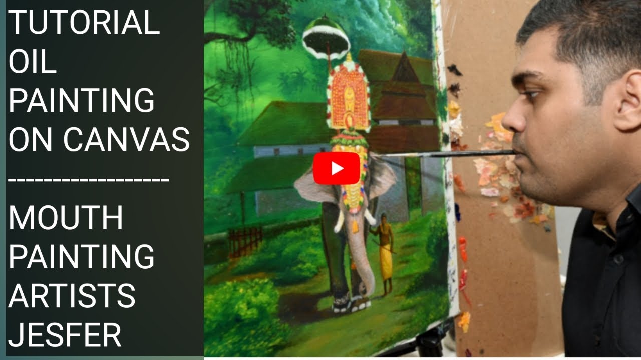 Mouth painting artist JESFER P | OIL PAINTING TUTORIAL | VDMFK | How to start | MFPA