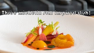 Carrot & apricot dish (two Michelin star inspired!)