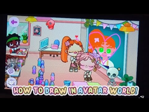 How to draw in avatar world! #drawing#art#avatarworld#vairalvideo - YouTube
