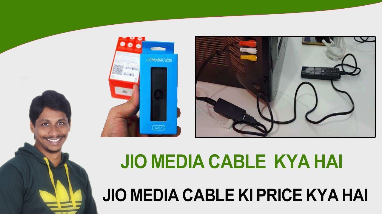 Jio media cable connect to smartphone Hindi YouTube