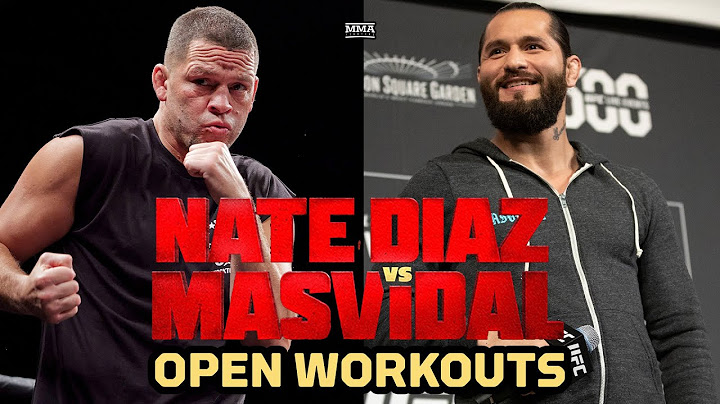 Nate Diaz vs Jorge Masvidal OPEN WORKOUTS | MMA Fighting