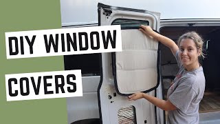 VAN BUILD 06: DIY Window Covers & Insulation